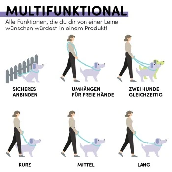 STUCH Hundeleine - Führleine - Small Flieder 2 STUCH Hundeleine - Führleine - Small Flieder – Bild 2