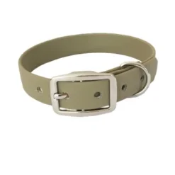 Bio-leine 46-56cm HU Biothane Halsband Beige 21 Cm, 30 Cm