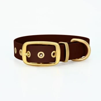 THE DOG IDEA Biothane Halsband Gold Braun XS 1 THE DOG IDEA Biothane Halsband Gold Braun XS